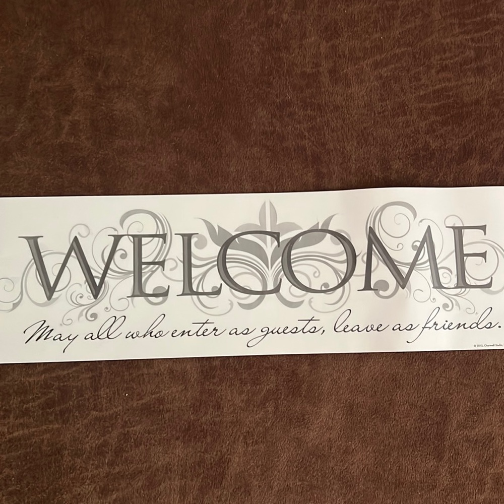 Welcome Saying Wall Decal Decor